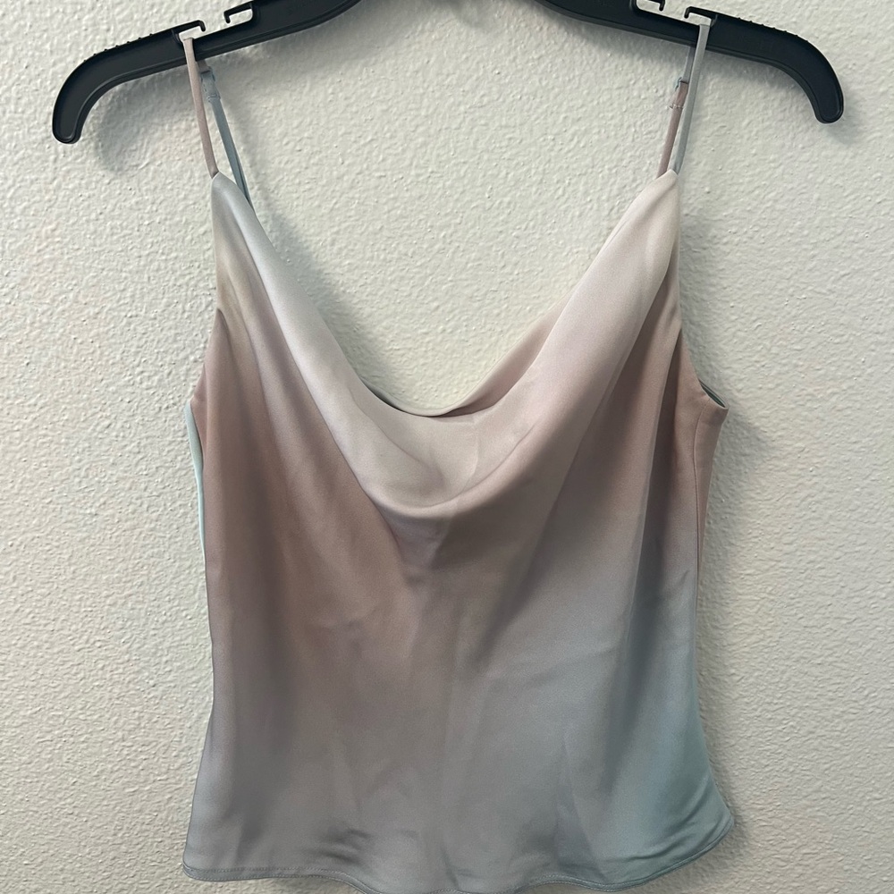 Aritzia Cowl Neck Satin Cami